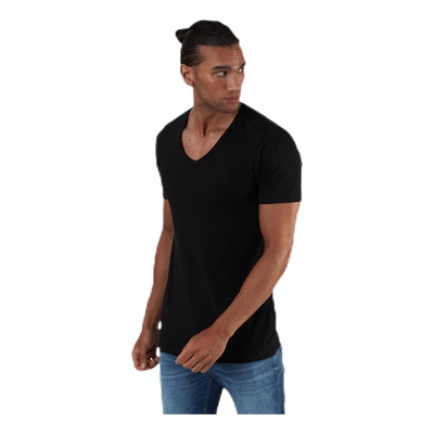 Basic V-Neck Tee S/S Black