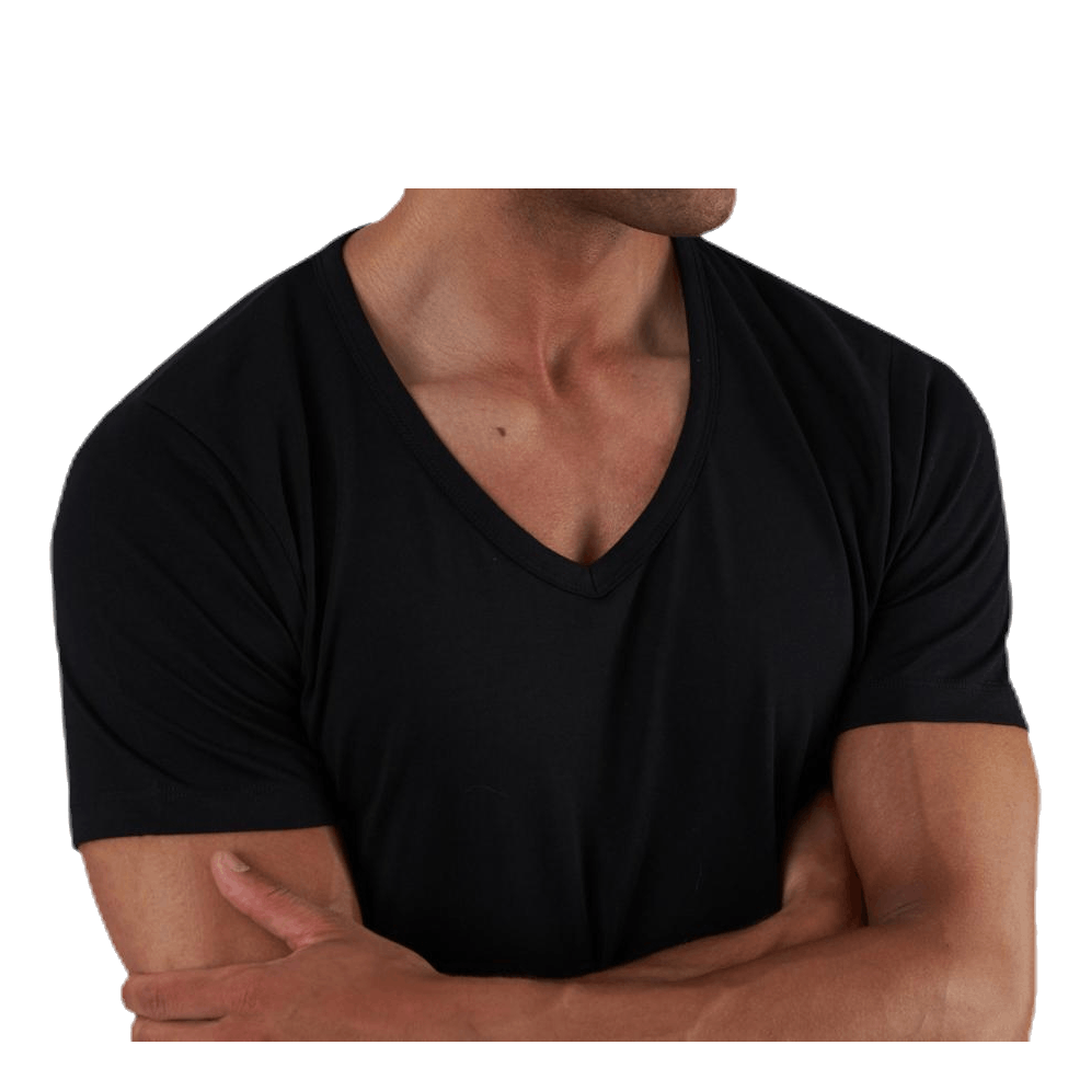 Basic V-Neck Tee S/S Black