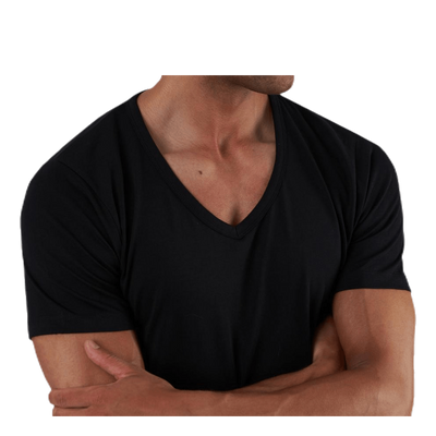 Basic V-Neck Tee S/S Black