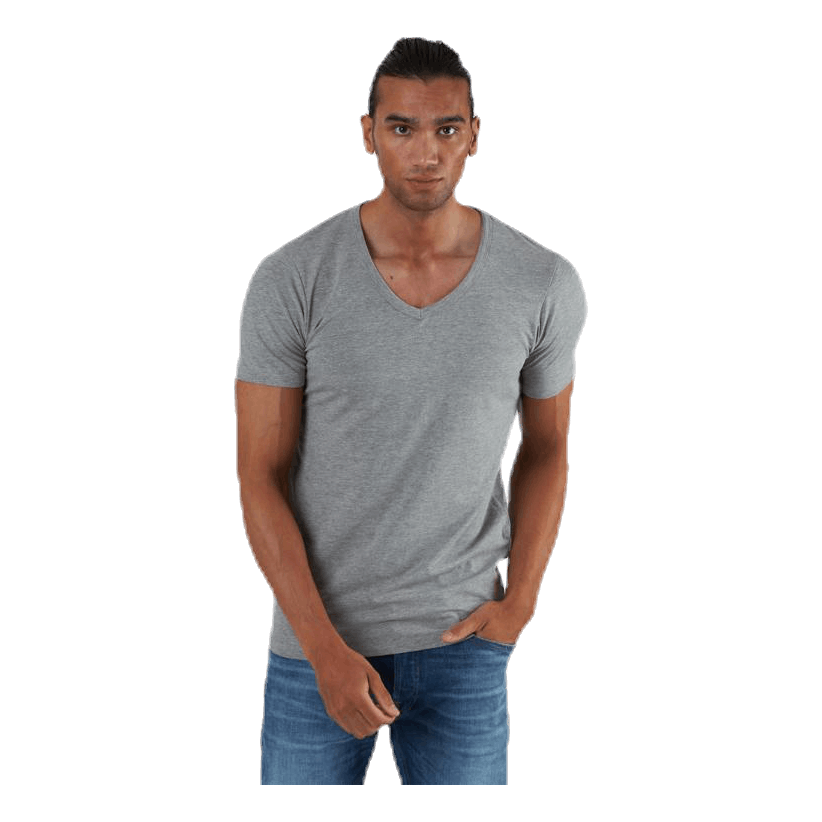 Basic V-Neck Tee S/S Grey