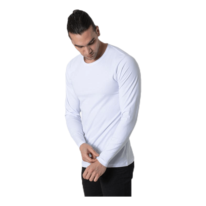 Basic O-Neck Tee L/S White