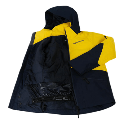 Junior Greyhawk Ski Jacket Blue/Yellow