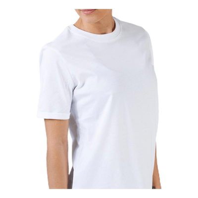 Ria Ss Fold Up Solid Tee White