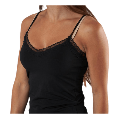 Kate Lace Singlet Black