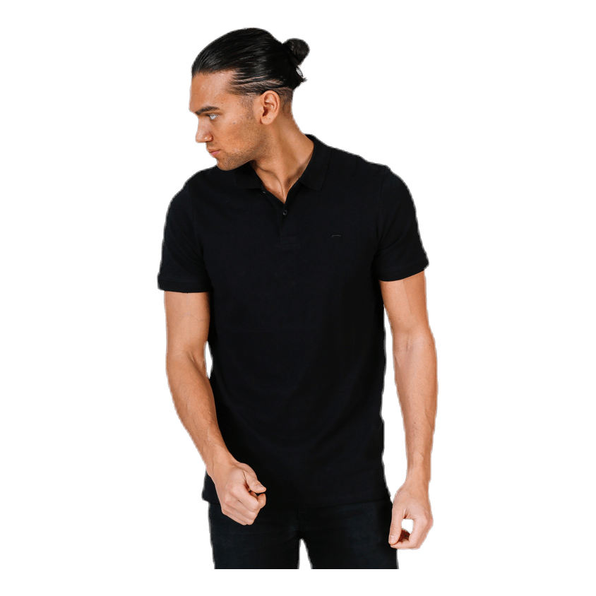 Basic Polo Ss Black