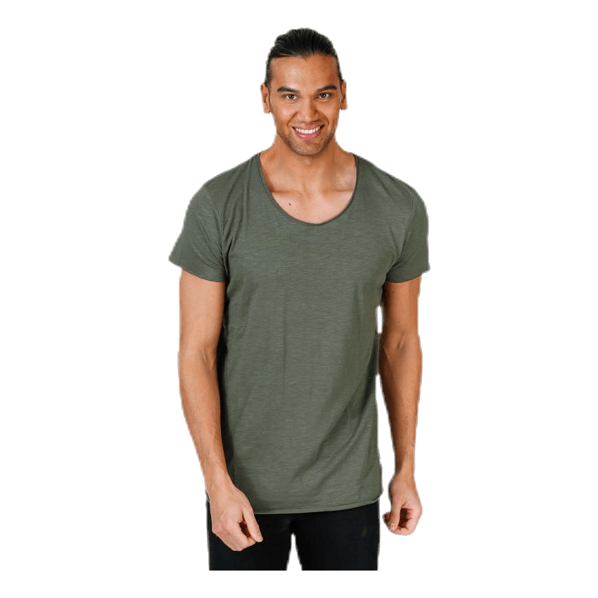 Bas Tee Ss U-Neck Green