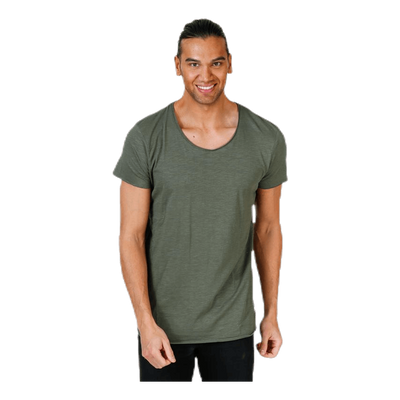 Bas Tee Ss U-Neck Green