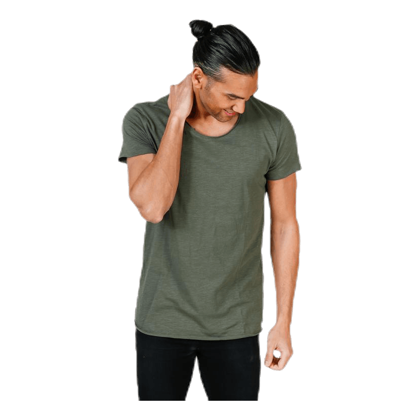 Bas Tee Ss U-Neck Green