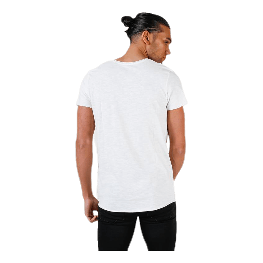 Bas Tee Ss U-Neck White