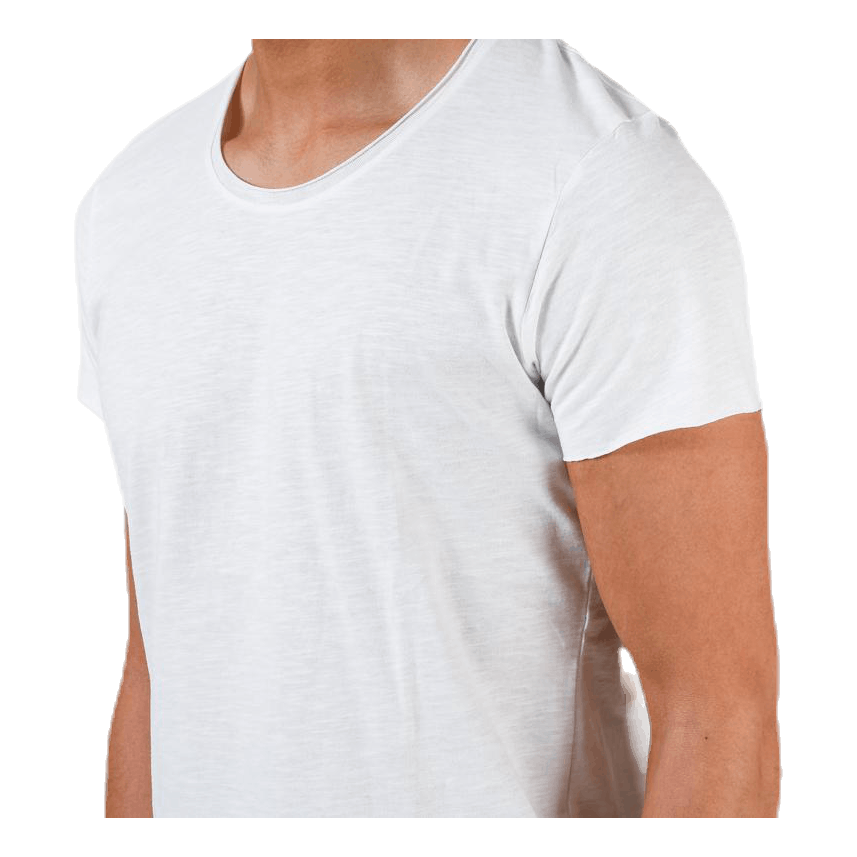 Bas Tee Ss U-Neck White