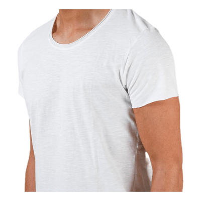 Bas Tee Ss U-Neck White