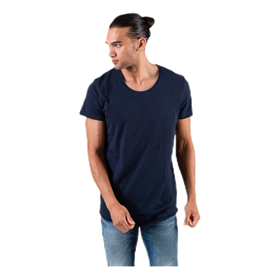 Bas Tee Ss U-Neck Blue