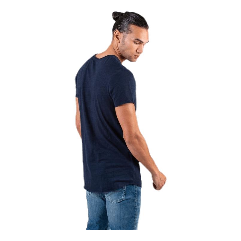 Bas Tee Ss U-Neck Blue