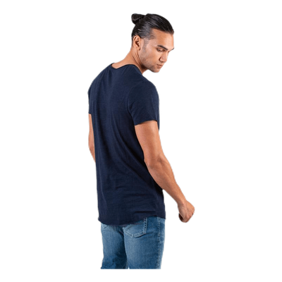 Bas Tee Ss U-Neck Blue