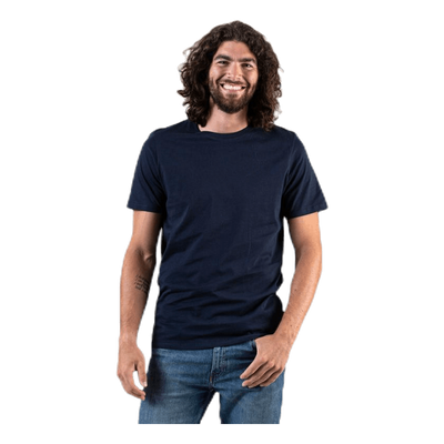 Organic Basic Tee Ss O-Neck Blue