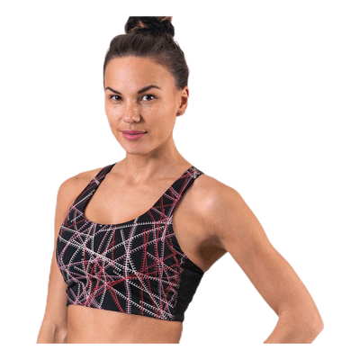 Odele Aop Sports Bra Black