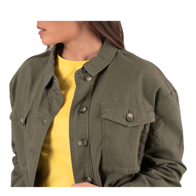 Marina Crop Jacket Green