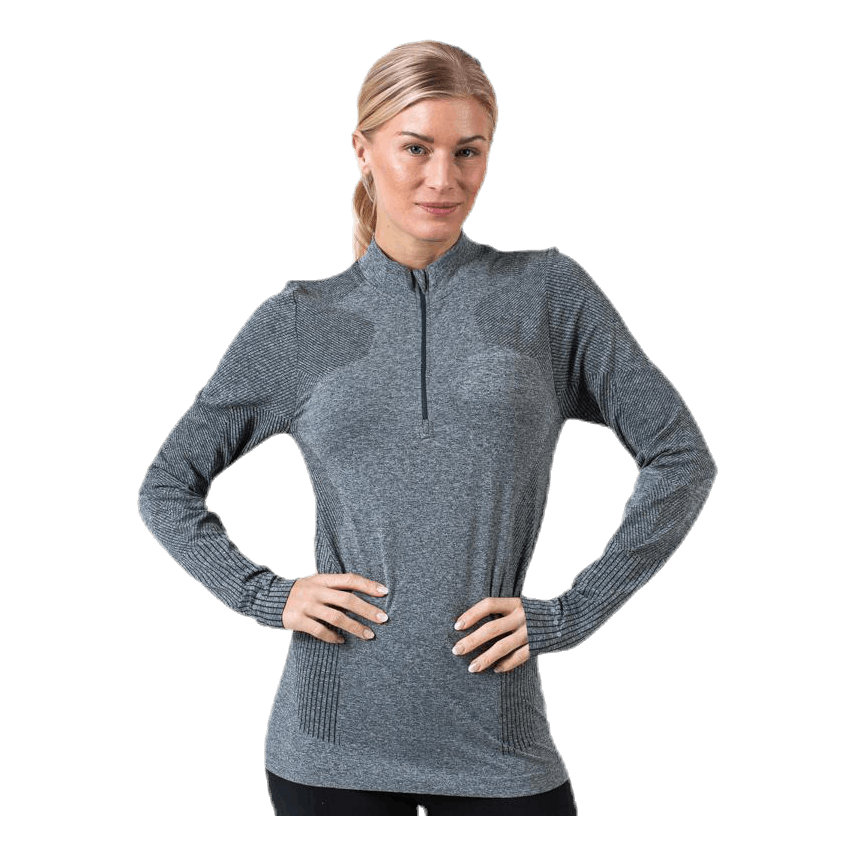 Kanen Seamless Melange Midlayer Green