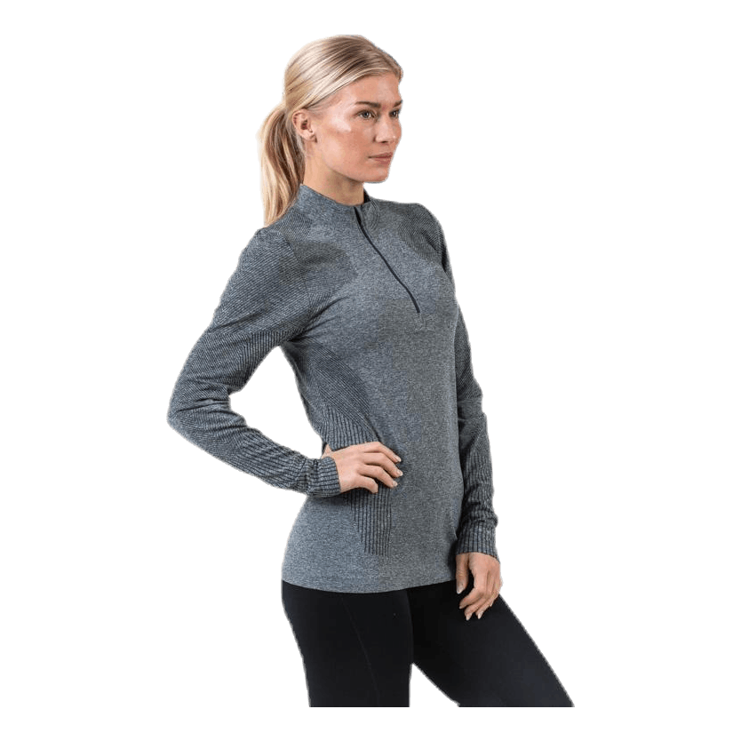 Kanen Seamless Melange Midlayer Green