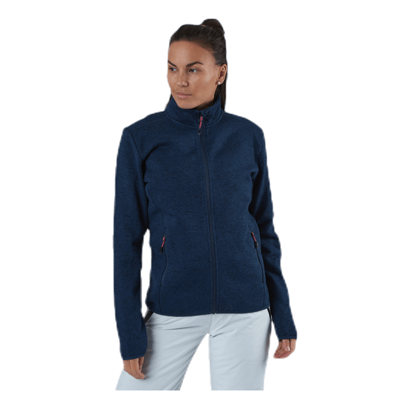 Maleo Melange Fleece Jacket Blue