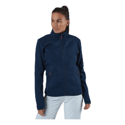 Maleo Melange Fleece Jacket Blue