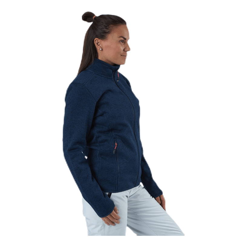 Maleo Melange Fleece Jacket Blue