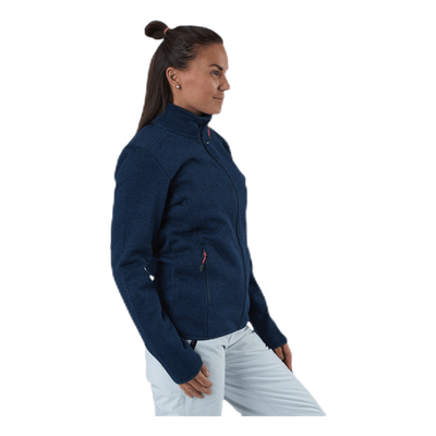 Maleo Melange Fleece Jacket Blue