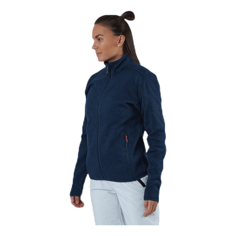 Maleo Melange Fleece Jacket Blue