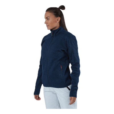 Maleo Melange Fleece Jacket Blue