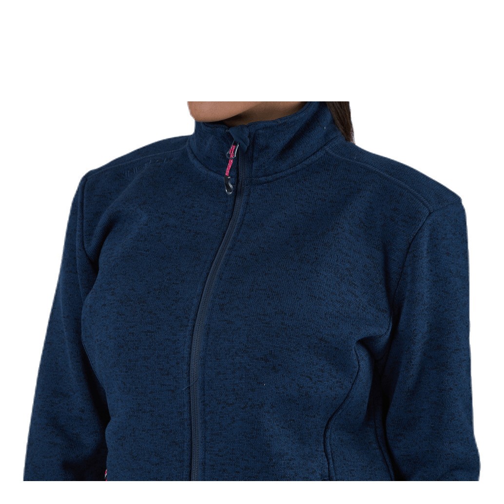 Maleo Melange Fleece Jacket Blue