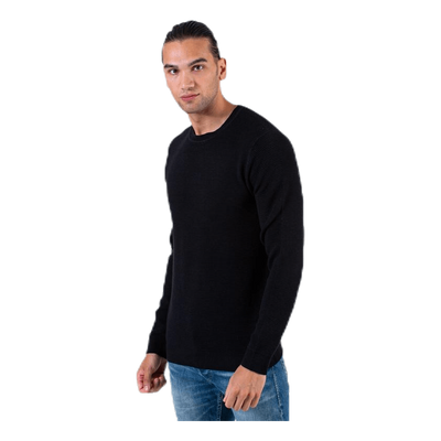 Liam Knit Crew Neck Black