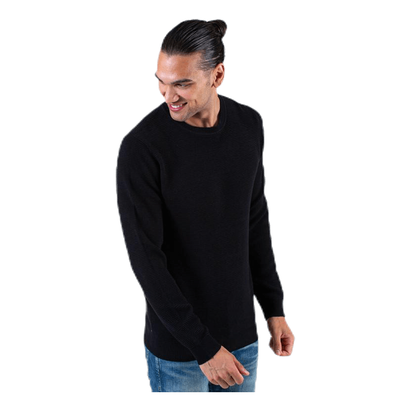 Liam Knit Crew Neck Black