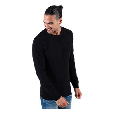 Liam Knit Crew Neck Black