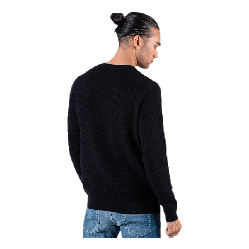 Liam Knit Crew Neck Black