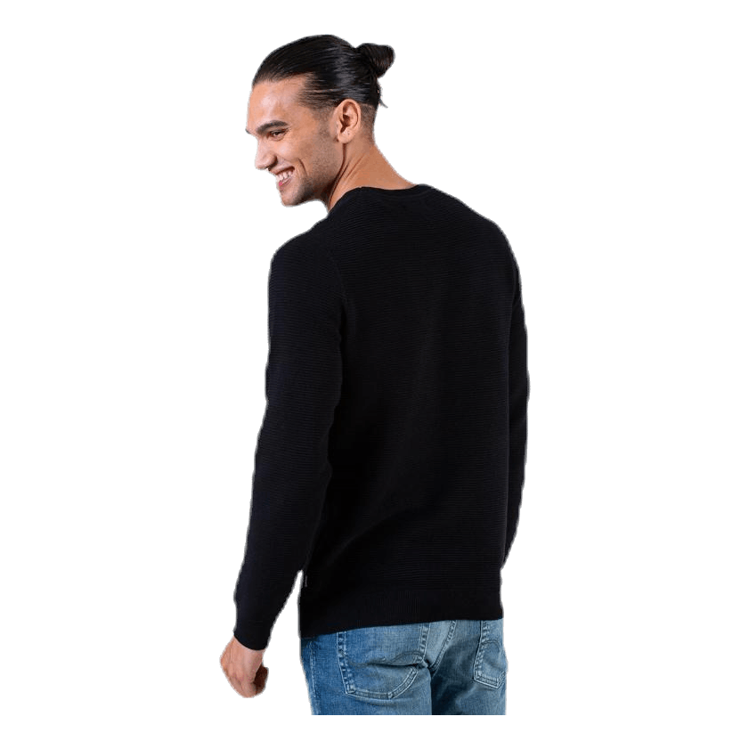 Liam Knit Crew Neck Black