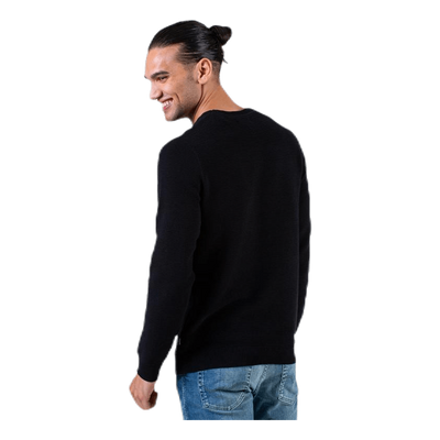 Liam Knit Crew Neck Black