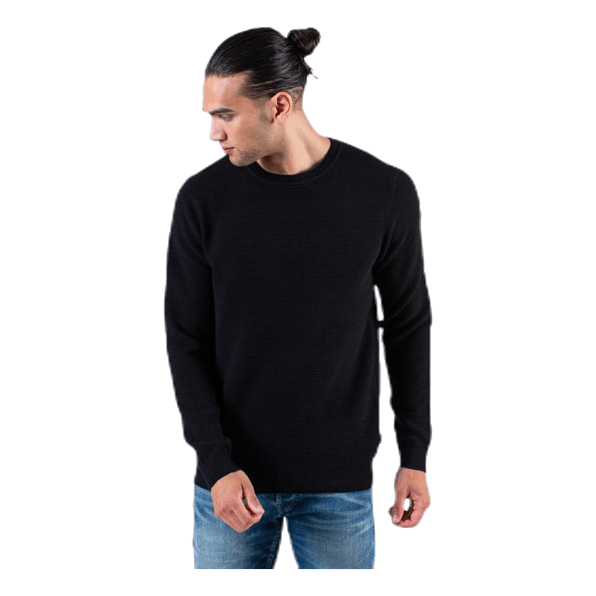 Liam Knit Crew Neck Black