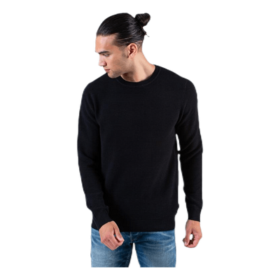 Liam Knit Crew Neck Black