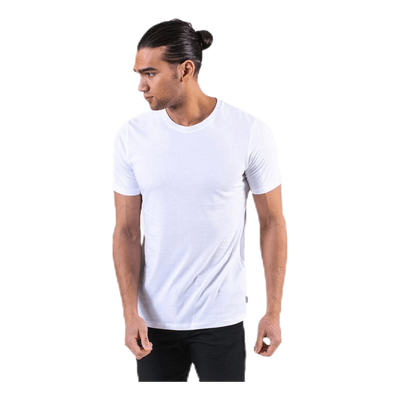 Organic Basic Tee Ss O-Neck White