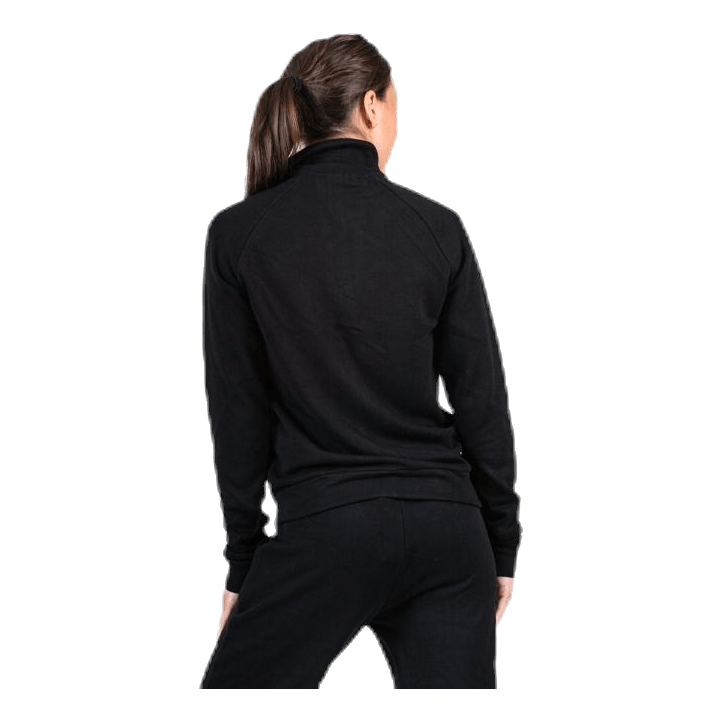 Jenna Zip Sweat Black