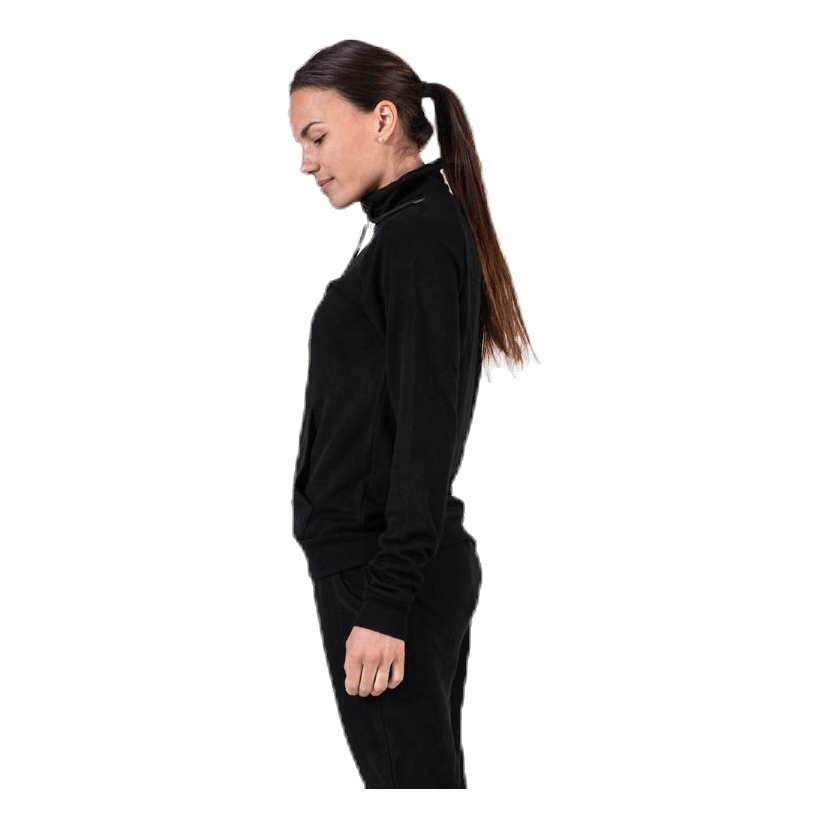 Jenna Zip Sweat Black