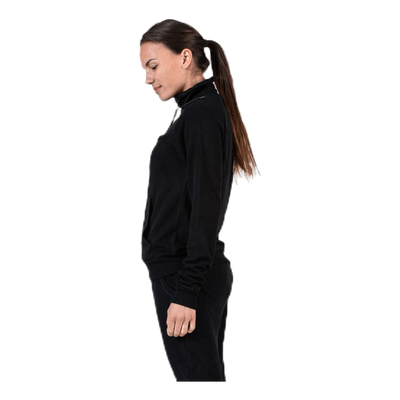 Jenna Zip Sweat Black