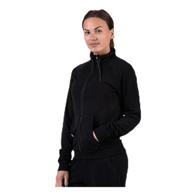 Jenna Zip Sweat Black