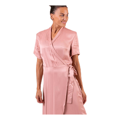 Jean Ss Wrap Dress Pink