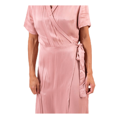 Jean Ss Wrap Dress Pink