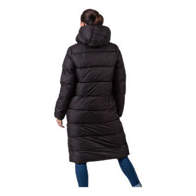 Cammie Long Quilted Coat Black