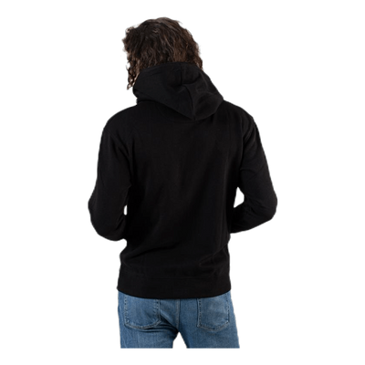 Soft Sweat Zip Hood Black