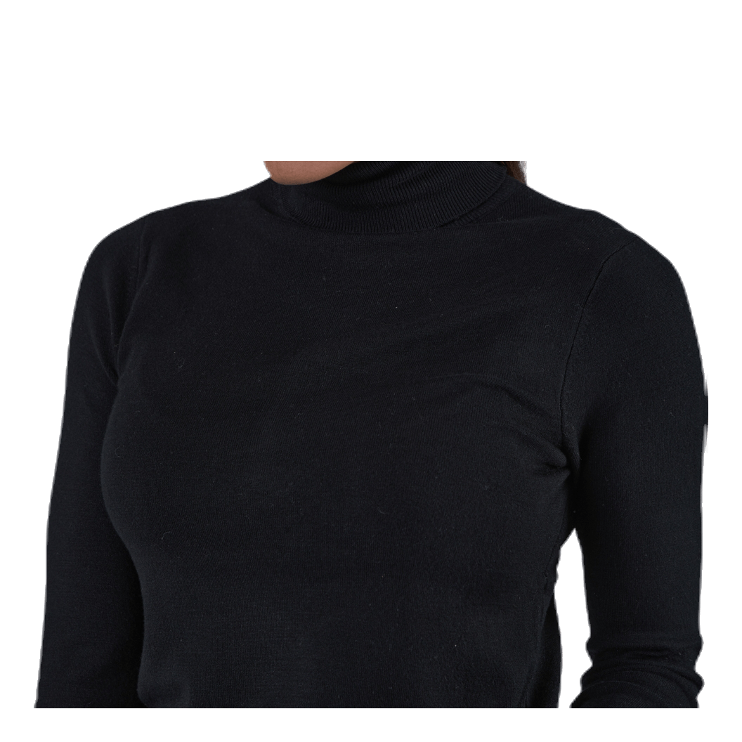 Venice L/S Rollneck Pullover Knt Black