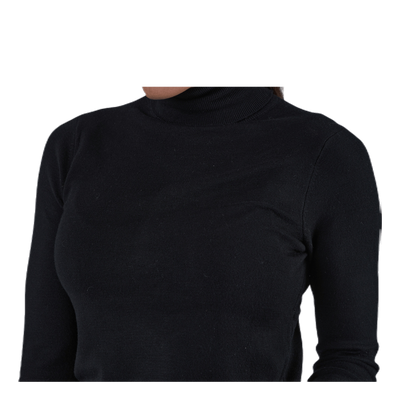 Venice L/S Rollneck Pullover Knt Black