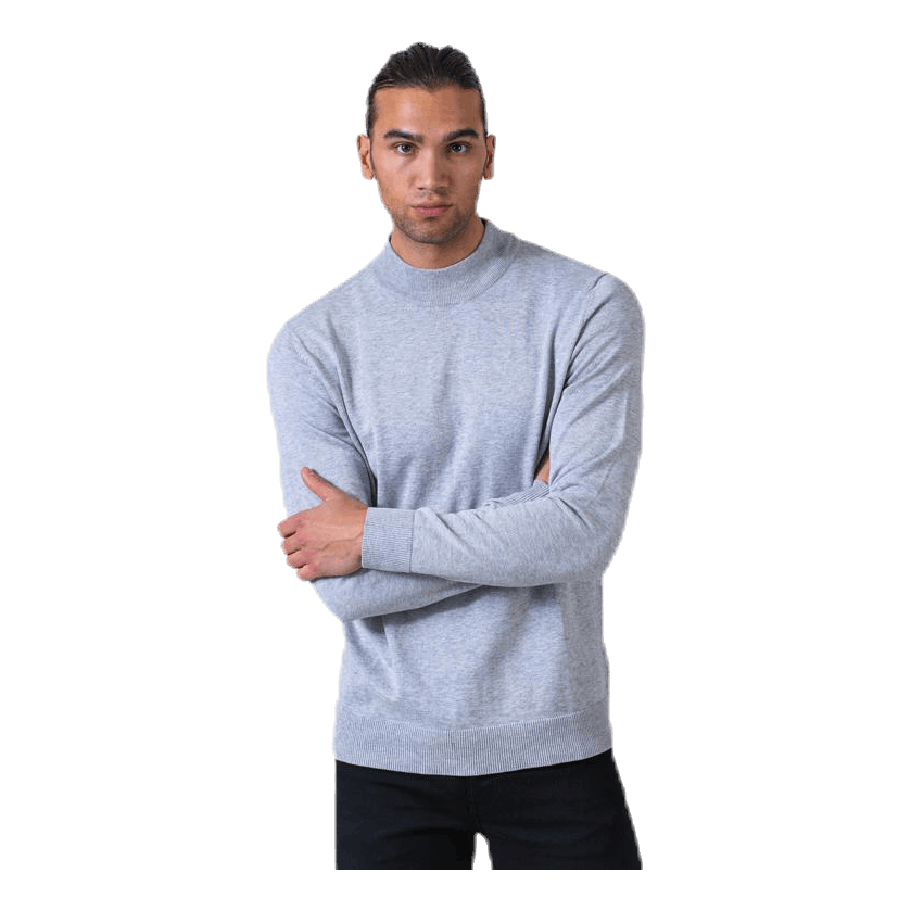 Fast Knit High Neck Grey